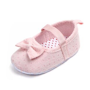 ThreeColor Bow Princess Baby Shoes Soft AntiSlip Walker Shoe