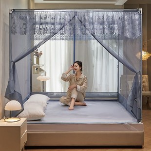 蚊帐家用202新款 1x190儿童T门坐床1x190支架杆加粗加厚