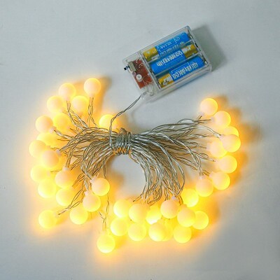 Matte ball LED String Lights Light Garden Christmas Decor