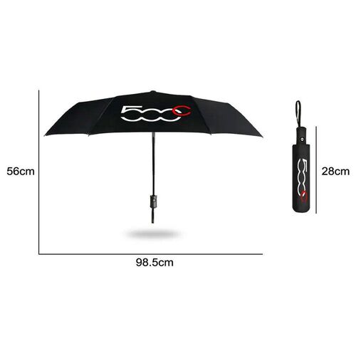 Car Fully Automatic Folding Windproof Umbrella For Fiat 500