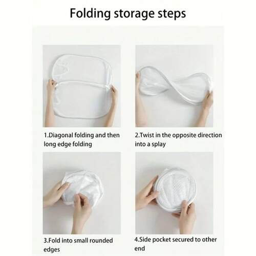 Collapsible Pop-up Mesh Laundry Basket Portable Clothes Hamp