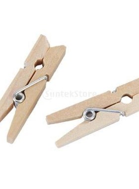 50 pcs Natural Wooden Pegs Clothes Pins Free Shipping