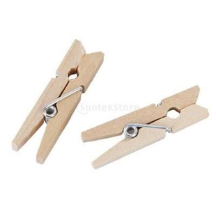 50 pcs Natural Wooden Pegs Clothes Pins Free Shipping