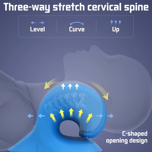 Neck And Shoulder Relaxer Cervical Traction Device Relief An