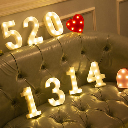 number 1-9 Alphabet 26 Letters Lights LED Light Up party