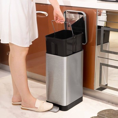 large creative trash can, household toilet, , living