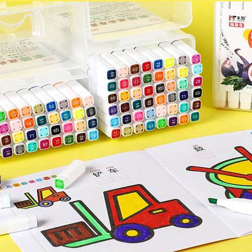 12 PCS Colored Manga markers set Water washable Children dra