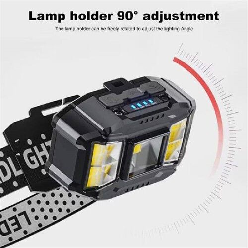 LICE-COB LED Strong Light Headlight Motion Sensor Induction