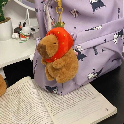 Capybara Plush Keychain Cute Bag Pendant Creatuve Fluffty An