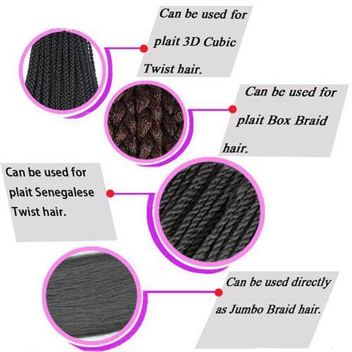 Pre stretched braiding hair crochet braids twist extensions