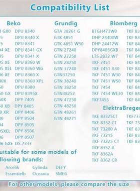 适配Beko倍科热泵烘衣机滤芯冷凝干衣机过滤网棉烘干机配件