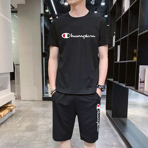 Summer Mens Casual Suit New Fashion tendy Large Size Loose
