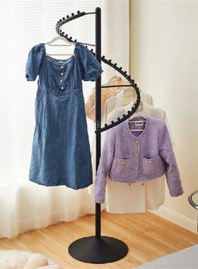 Home coat rack bedroom floor hanging clothes Drying rack