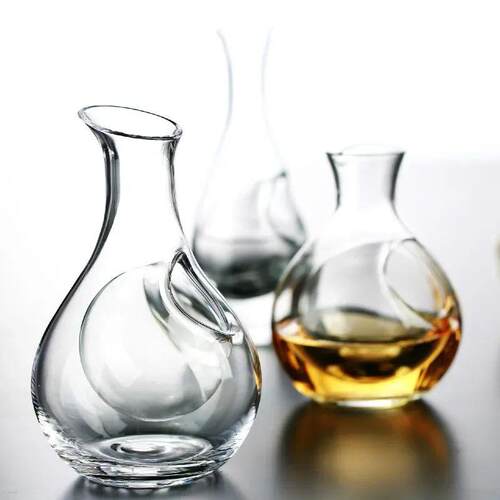 300-400ml Ice Hip Flask Whisky Vodka Sake Soju Lead-free Cry