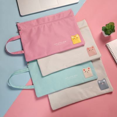 1pc A4 Size File Folder Bag Documents Stationery Books Stora