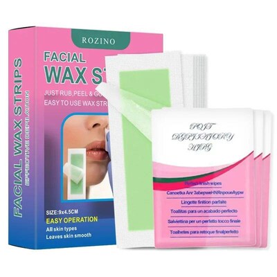 90Pcs/Pack Facial Lip Wax Strips for Face Chin Upper Toes