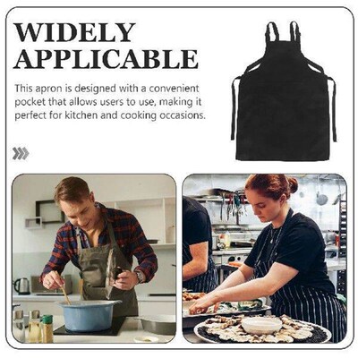 HBack Adjustable Shoulder Strap Apron With Pockets For