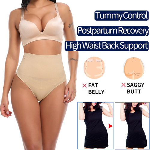 High Waist Tummy Control Panties Women Thong Panty Shaper Sl