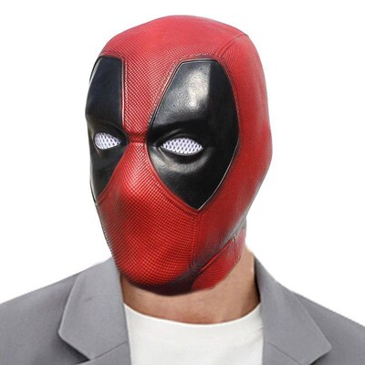 Deadpool Cosplay Mask Wade Winston Wilson Latex Soft Movie F