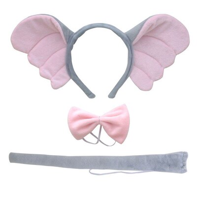 Childrens Cute Headband Winter Little Elephant Wide Fuzzy He