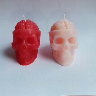 Scented candles Halloween candles Skull candles 骷髅大脑蜡烛