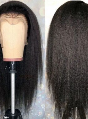 13x4 Lace Front Wigs Human Hair Wig Kinky Straight Front Lac