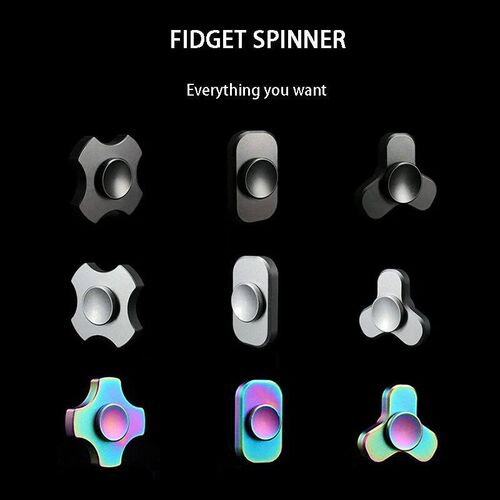 Mini Metal Square Fidget Spinners Mini Elf Pure Copper Finge