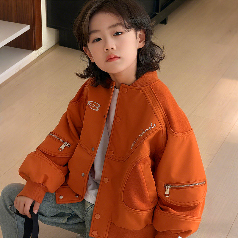 童装2026春秋季新款男童女儿童韩版休闲百搭棒球服外套夹克衫上衣图片