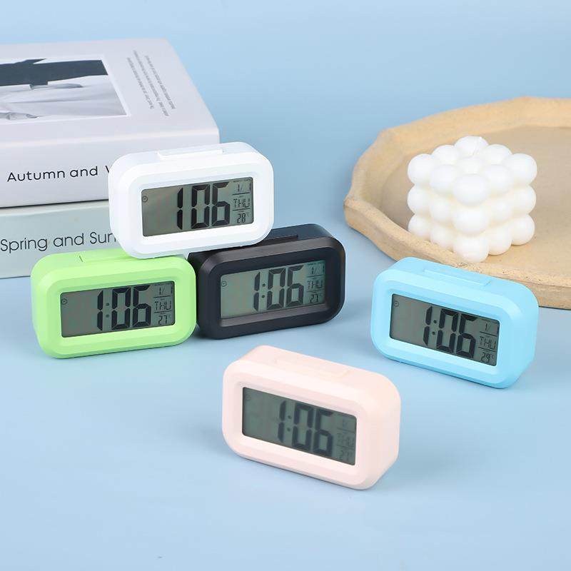 迷你儿童桌面电子时钟学生时间管理器厨房计时器显示温度电子闹钟