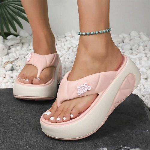Women Platform Slippers 2024 Summer New Outdoor Beach