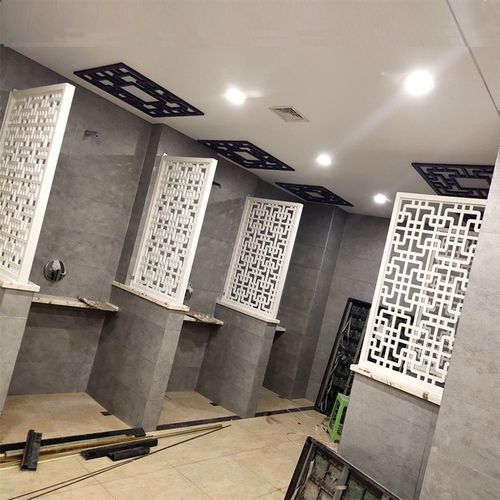 镂空雕花板隔断过道花格吊顶PVC木塑板玄关背景墙客厅屏风通花板