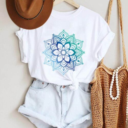 Women Cartoon Floral Flower Lovely New Beach Ladies Fashion