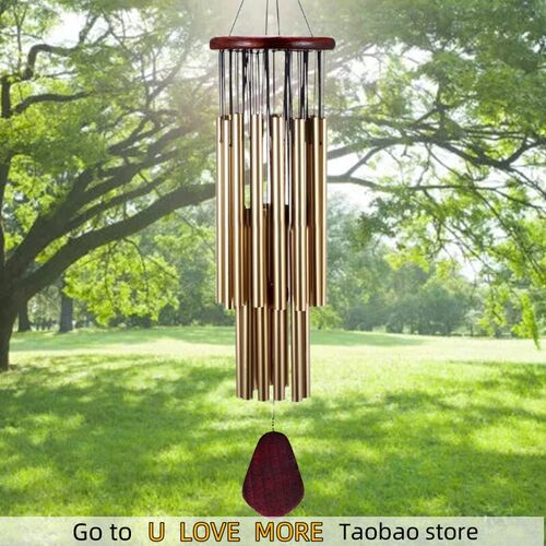 Handmade 27 Tubes Wind Chimes for Outside Decoration Tuned H