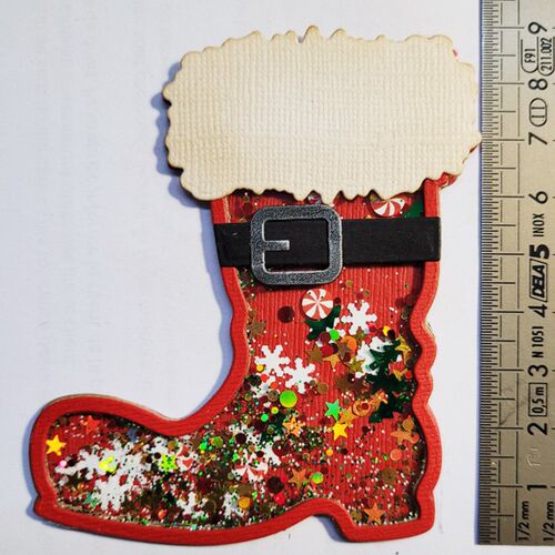 New Christmas Santas Boots Shaker Metal Cutting Dies Stenci