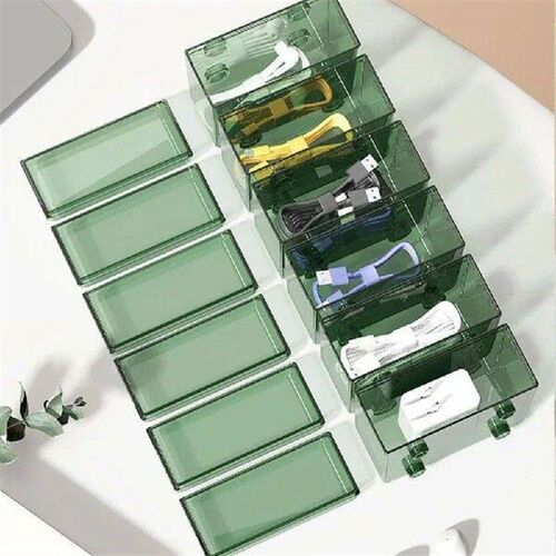 Portable with Lid Storage Box Stackable Waterproof Drawer