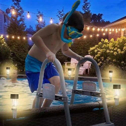 10Packs LED Solar Lamp Waterproof Pool Lights Outdoor