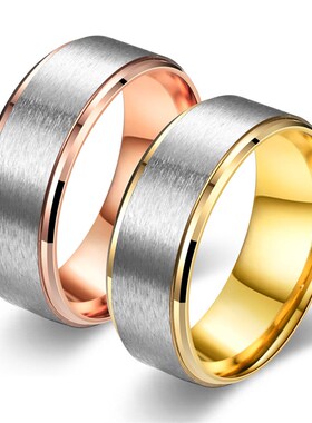 Output Fashion 8MM DualColored Ring 2025 Europe US Style Tai