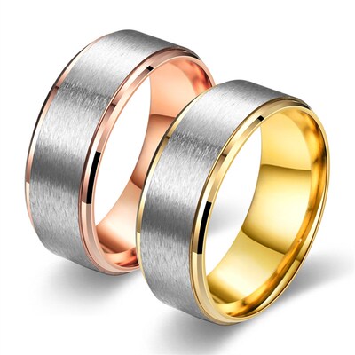 Output Fashion 8MM DualColored Ring 2025 Europe US Style Tai
