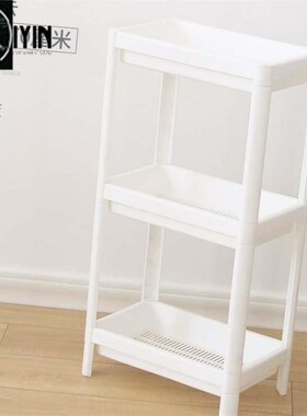 Bathroom shelf, floor-mounted plastic toilet, multi-storey