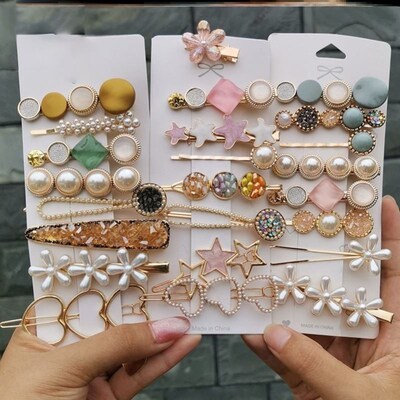 Hair clip Ins bangs hair Suit Trinkets woman Headwear