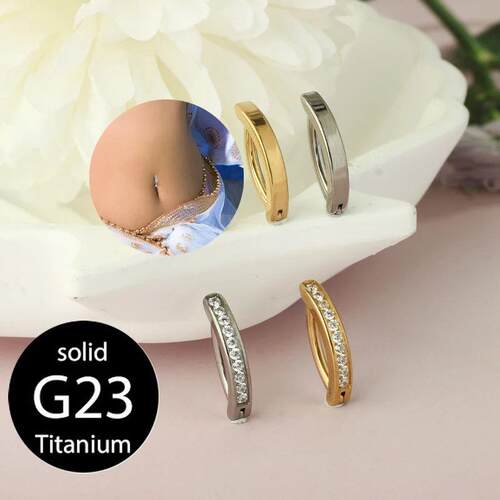 1PC 14G Implant Grade G23 Titanium Belly Button ring Clicker