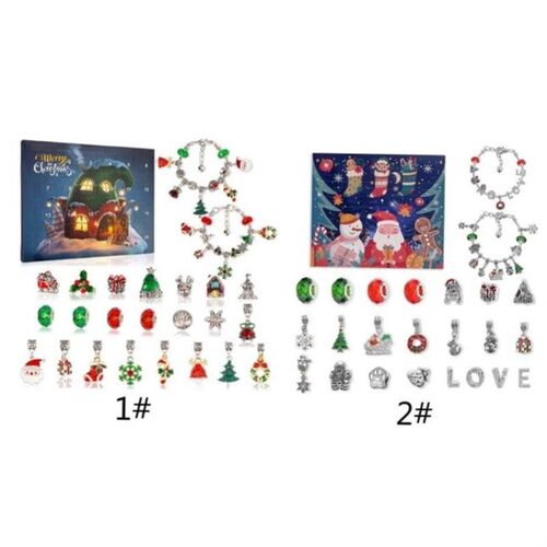 Christmas Advent Calendar Bracelets 2023 For Girls DIY Jewel