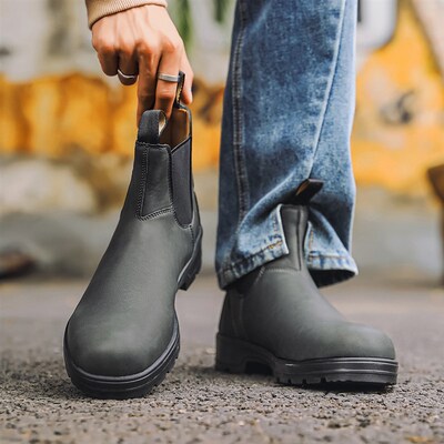 Chelsea Boots with Zipper Design 套色中性切尔西情侣鞋