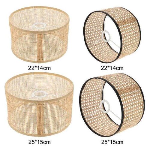 Lightshade Rattan Weaving Lamp Accessories Dining Farmhouse