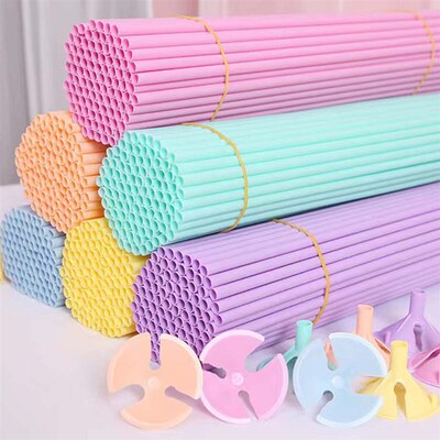 20/40pcs Mixcolor 32cm Latex Balloon Stick Macaron Balloons