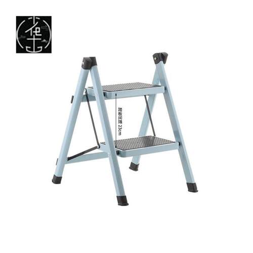 Ladder step stool aluminum alloy step stool home two folding