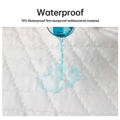 Waterproof Throw Maress ver Bed Fitted Sheet Maress Protecto