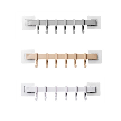 Multifunction Kitchen Storage Hook Cupboard 6 Hook Home Orga
