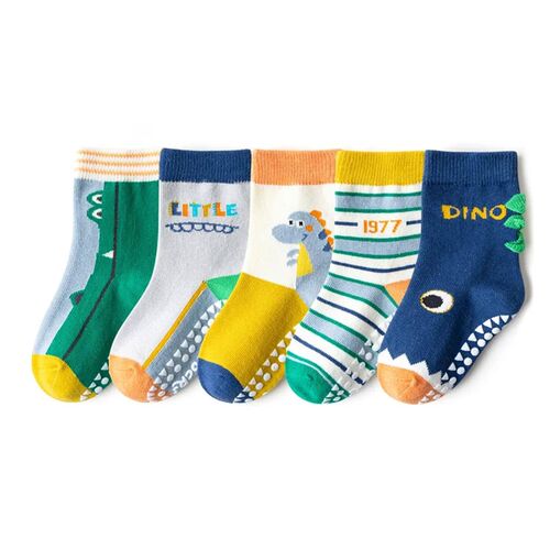 5 Pairs Cute Rabbit Baby Girl Socks Cotton Anti-slip Socks K