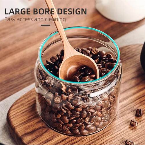 Vacuum Sealed Jar Coffee Bean Storage Bottle Kitchen Food Gr